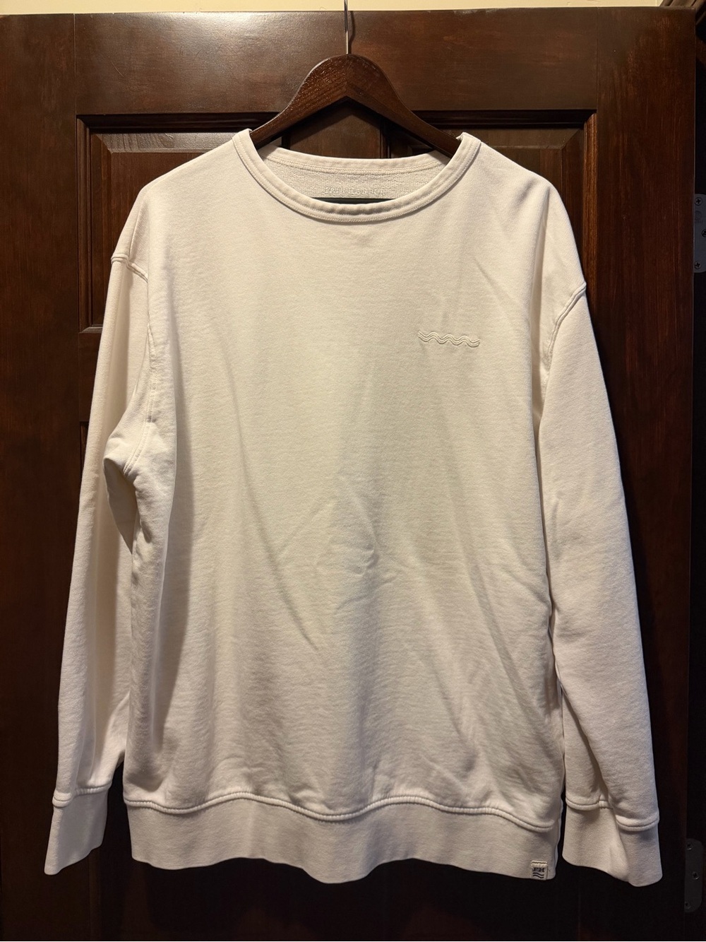 Fair Harbor Men's Crewneck Sweatshirt in Off-White